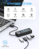 Orico 4-Port USB 3.0 Hub (Black) (PW4U-U3-015-BK-EP) - DataBlitz