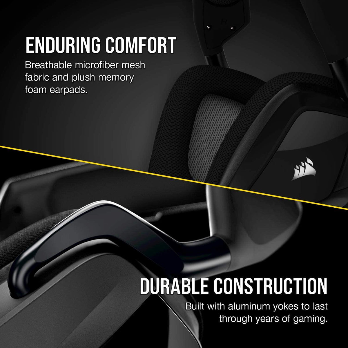 CORSAIR VOID RGB ELITE USB PREMIUM GAMING HEADSET WITH 7.1 SURROUND SOUND FOR PC (CARBON) - DataBlitz