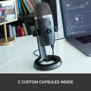 LOGITECH BLUE YETI NANO PREMIUM USB MIC FOR RECORDING AND STREAMING (SHADOW GREY) - DataBlitz