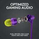 LOGITECH G333 GAMING EARPHONES WITH MIC (PURPLE) - DataBlitz
