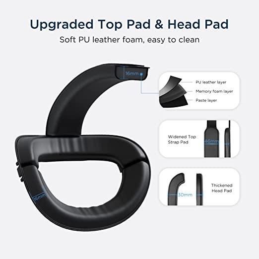 KIWI DESIGN Replacement Elite Strap With Battery Strap For Oculus Quest 2 (White) (KW-Q31-2.1+Q21-2-AE) - DataBlitz