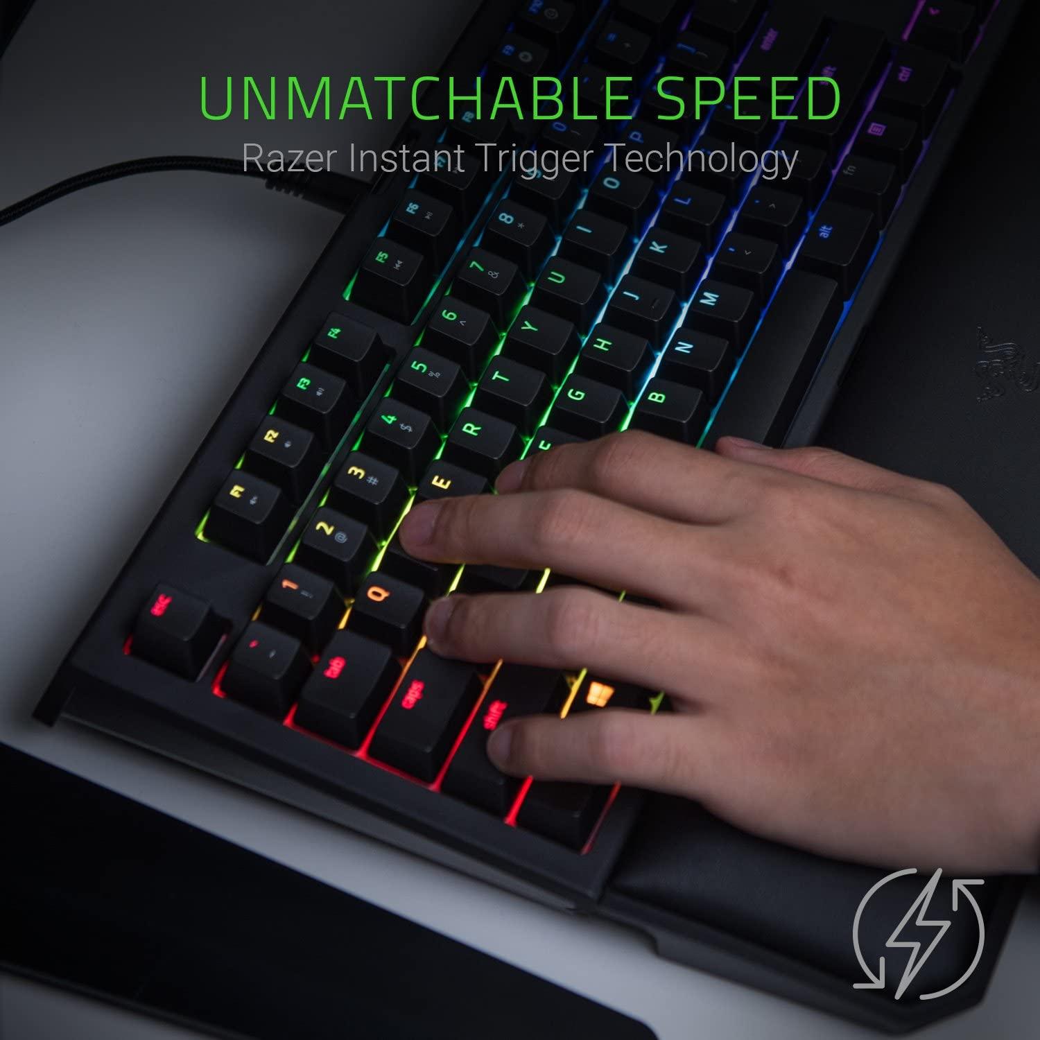 RAZER BLACKWIDOW TOURNAMENT ED. CHROMA V2 MECHANICAL GAMING KEYBOARD (GREEN SWITCH) - DataBlitz