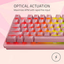 RAZER HUNTSMAN OPTO-MECHANICAL GAMING KEYBOARD (LIGHT & CLICKY) (QUARTZ) - DataBlitz