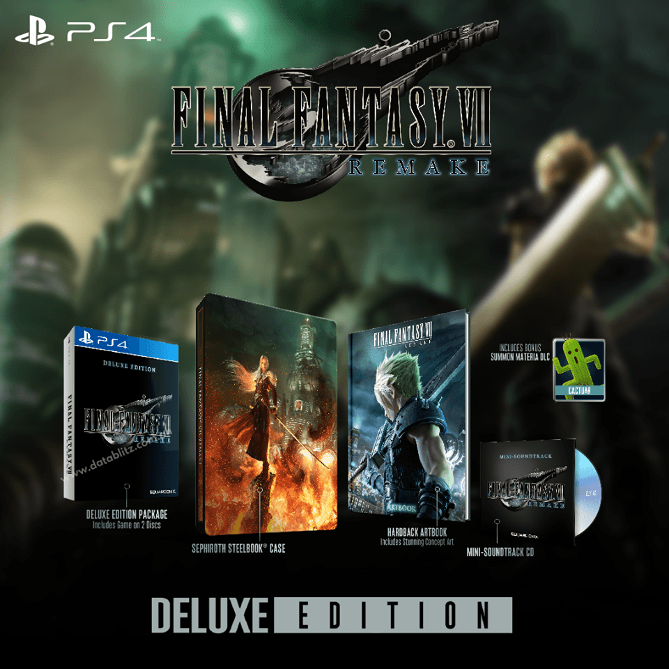 PS4 FINAL FANTASY VII REMAKE DELUXE EDITION REG.3 - DataBlitz