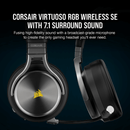 CORSAIR VIRTUOSO RGB WIRELESS SE HIGH-FIDELITY GAMING HEADSET GUNMETAL (PC/PS4) - DataBlitz