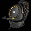CORSAIR HS60 PRO SURROUND STEREO GAMING HEADSET WITH 7.1 SURROUND SOUND YELLOW (PC/XB1/PS4/NSW/MOBILE) - DataBlitz