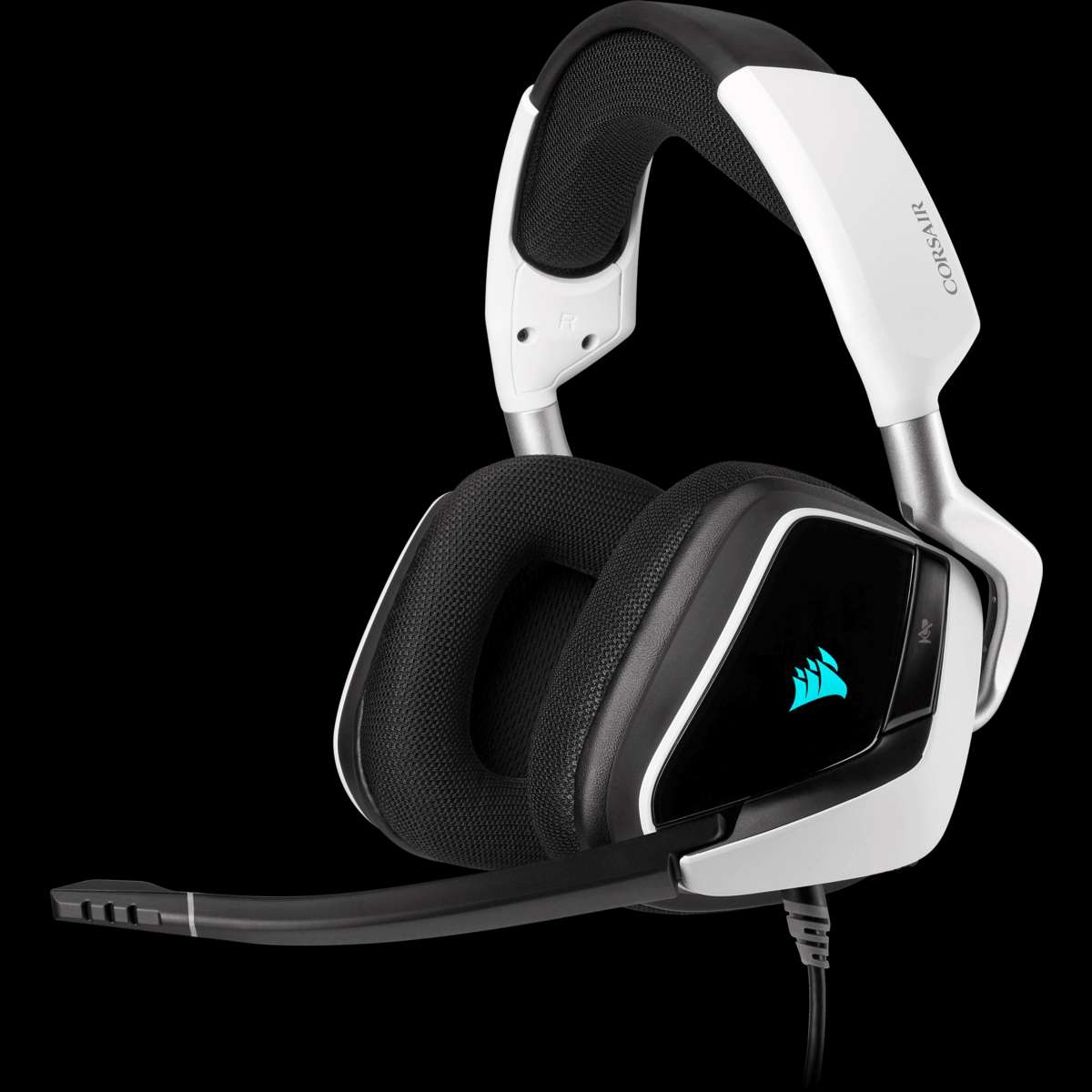 CORSAIR VOID RGB ELITE USB PREMIUM GAMING HEADSET WITH 7.1 SURROUND SOUND FOR PC (WHITE) - DataBlitz