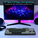 E-YOOSO K-620 Single Light With RGB Side Light 87 Keys Mechanical Keyboard Black/Gray (Blue Switch) - DataBlitz