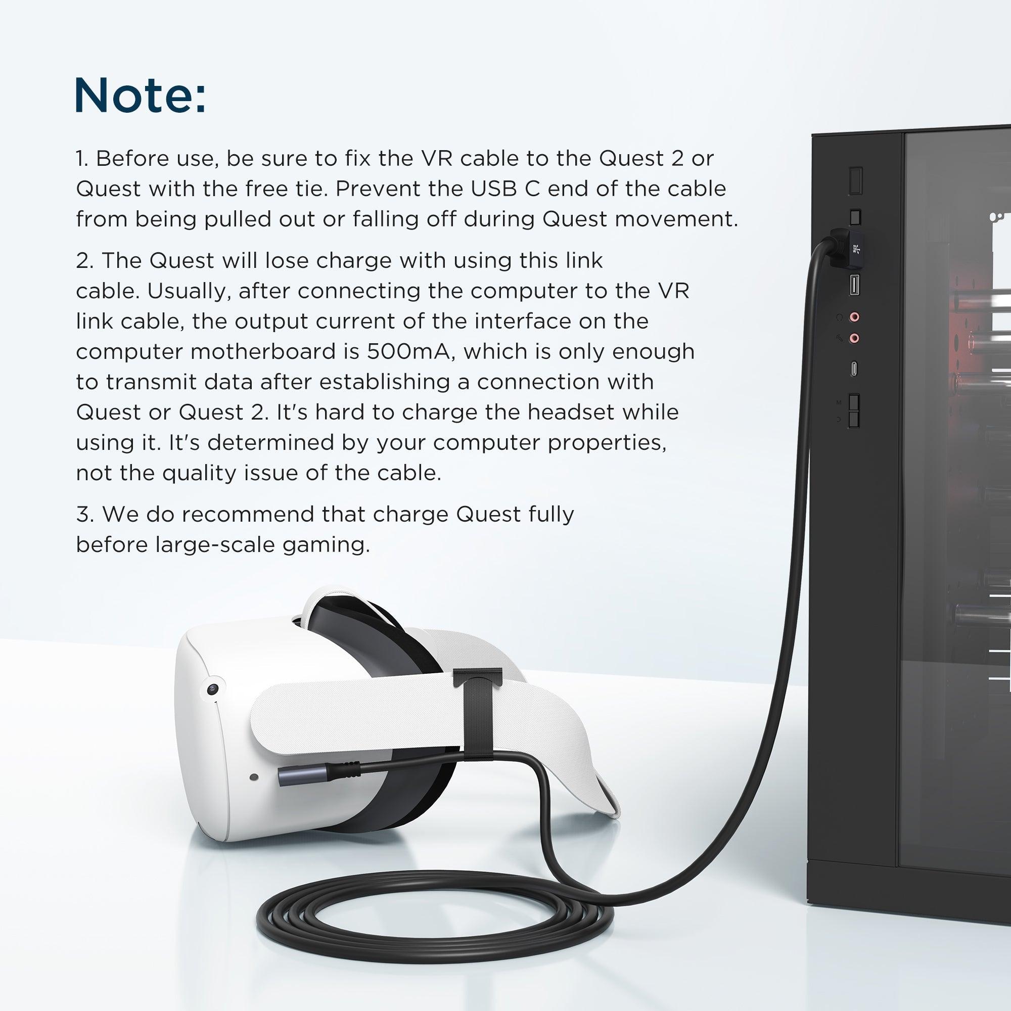 KIWI Design Aluminum Housing USB 3.2 Link Cable For Oculus Quest 2 (Black) (KW-QC-7-US) - DataBlitz