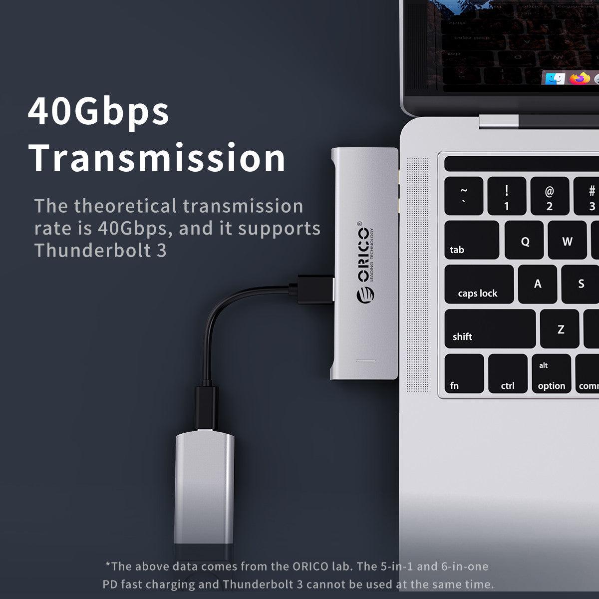 ORICO Type-C 8-IN-1 Multi-Function Adapter (Grey) (2CT-8HR) - DataBlitz