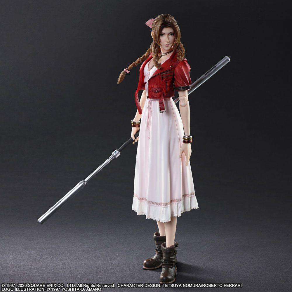 FINAL FANTASY VII REMAKE PLAY ARTS KAI ACTION FIGURE AERITH GAINSBOROUGH - DataBlitz