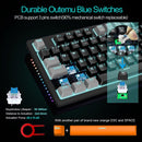 E-YOOSO K-620 Single Light With RGB Side Light 87 Keys Mechanical Keyboard Black/Gray (Blue Switch) - DataBlitz