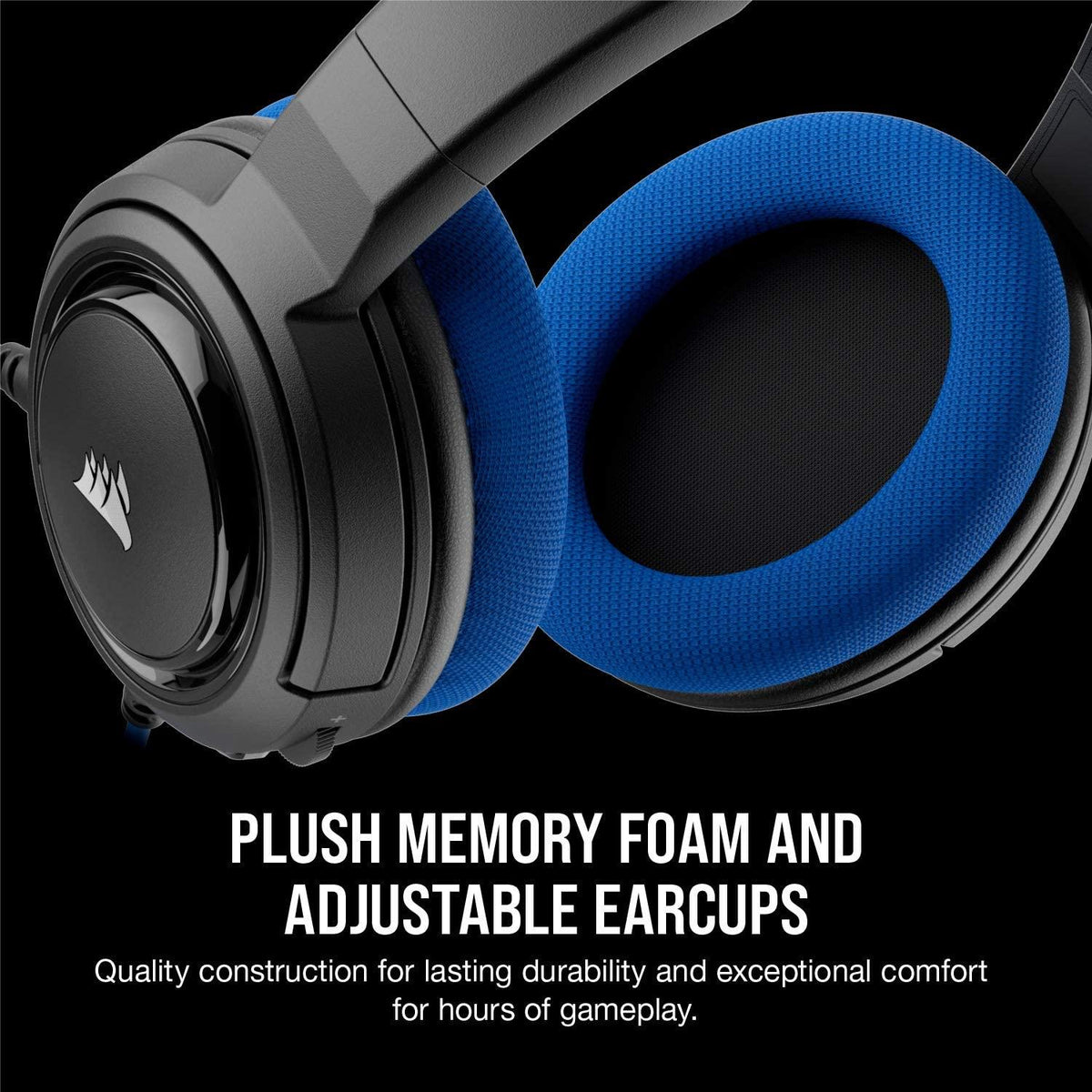 CORSAIR HS35 STEREO GAMING HEADSET (BLUE) - DataBlitz