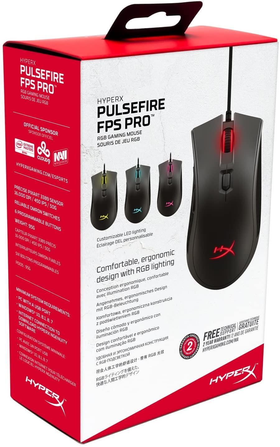 HYPERX PULSEFIRE FPS PRO RGB GAMING MOUSE - DataBlitz
