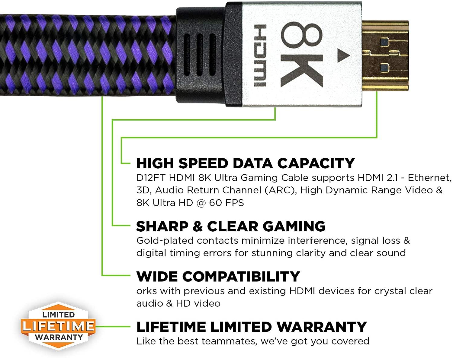 KONTROLFREEK 12 FT. HDMI 8K ULTRA GAMING CABLE - DataBlitz