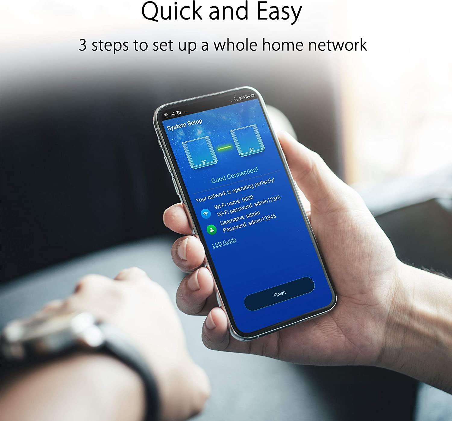 ASUS ZENWIFI AX (XT8) AX6600 WHOLE-HOME TRI-BAND MESH WIFI 6 SYSTEM - DataBlitz