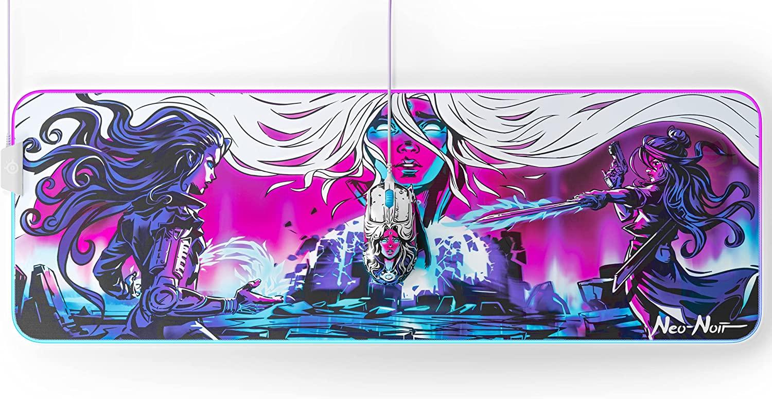 STEELSERIES QCK PRISM NEO NOIR LIMITED EDITION CLOTH RGB GAMING MOUSEPAD (XL) (PN63799) - DataBlitz