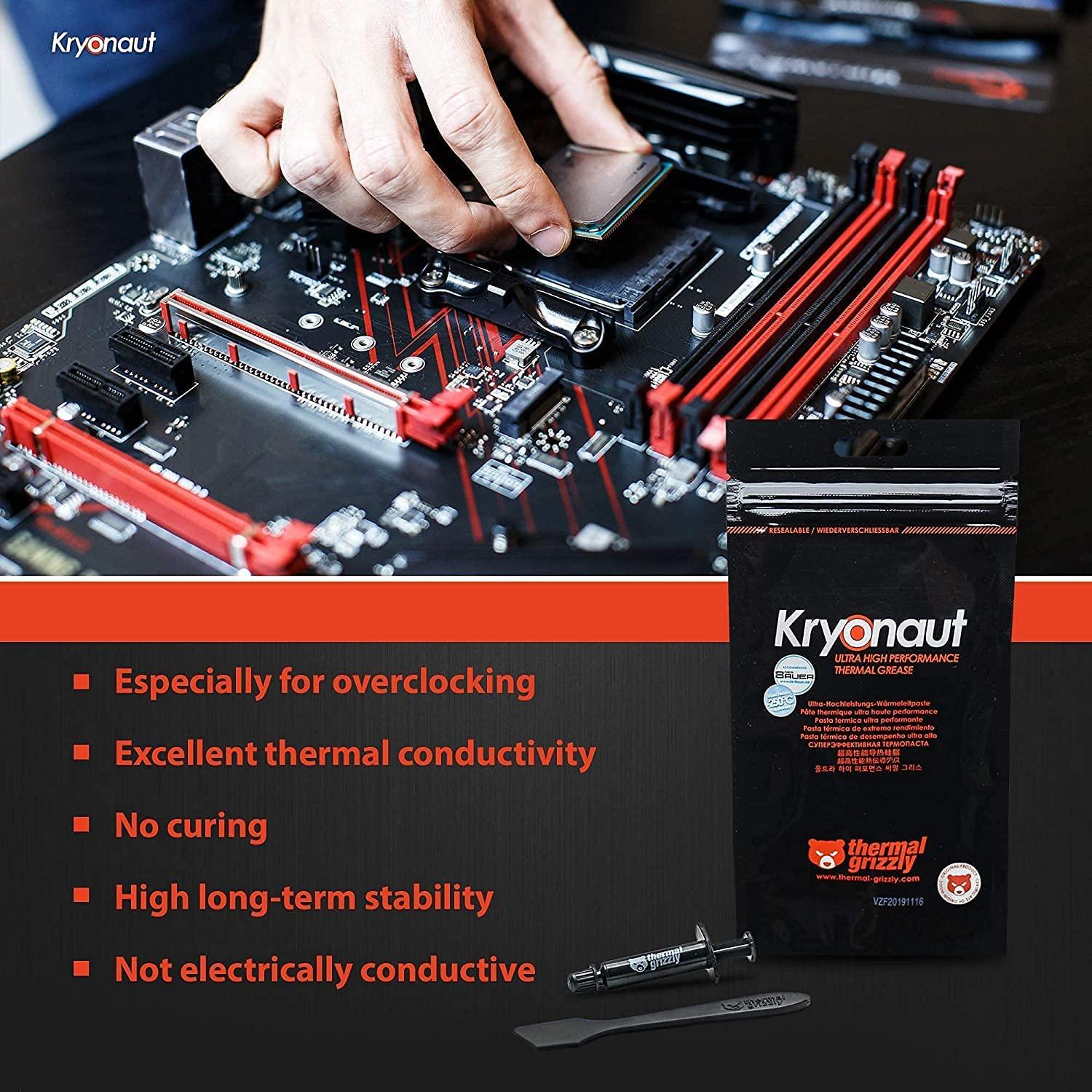 Thermal Grizzly Kryonaut Ultra High Performance Thermal Grease 1G (TG-K-001-RS) - DataBlitz