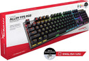 HYPERX ALLOY FPS RGB MECHANICAL GAMING KEYBOARD SPEED SILVER - DataBlitz