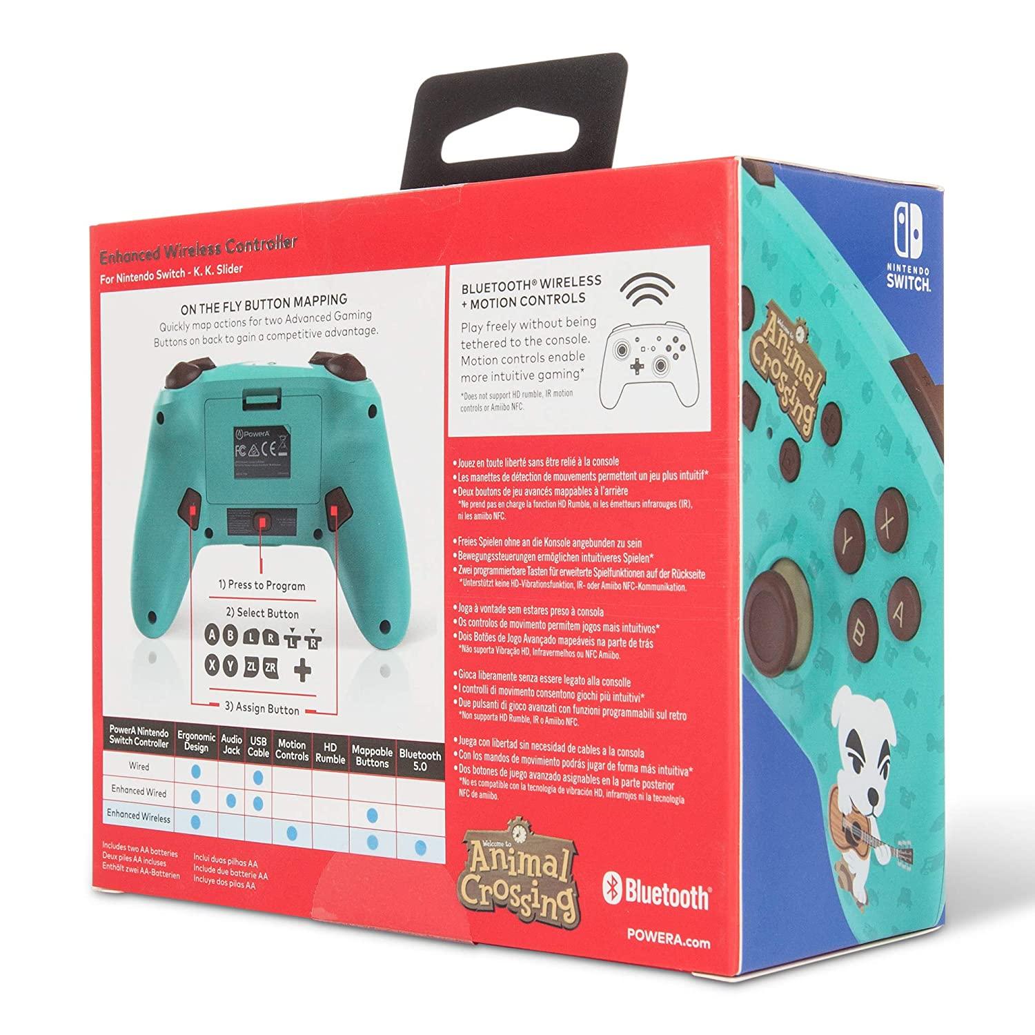 POWER A NSW ENHANCED WIRELESS CONTROLLER ANIMAL CROSSING K.K. SLIDER FOR N-SWITCH LITE - DataBlitz
