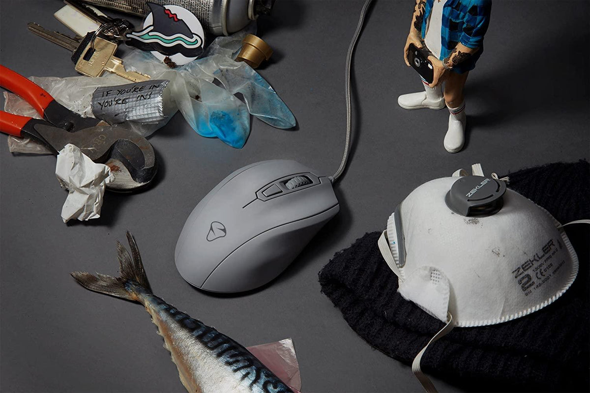 Mionix Castor Shark Fin Optical Gaming Mouse (Gray) - DataBlitz