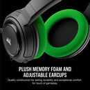 CORSAIR HS35 STEREO GAMING HEADSET (GREEN) - DataBlitz