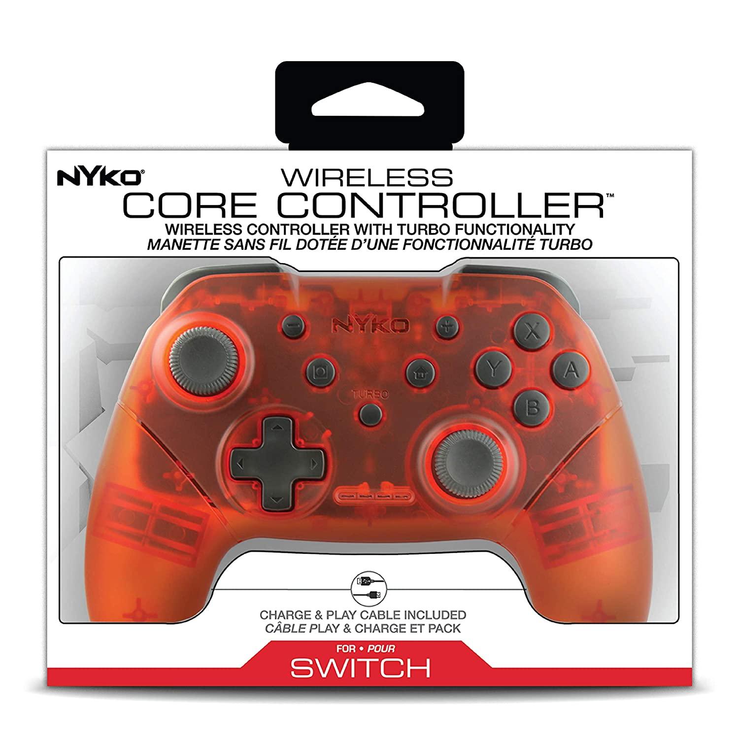 NYKO NSW WIRELESS CORE CONTROLLER TRANSLUCENT RED (87261-T83) - DataBlitz