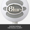 LOGITECH BLUE SNOWBALL ICE USB MICROPHONE FOR RECORDING/ STREAMING/ PODCASTING/ GAMING (WHITE) - DataBlitz