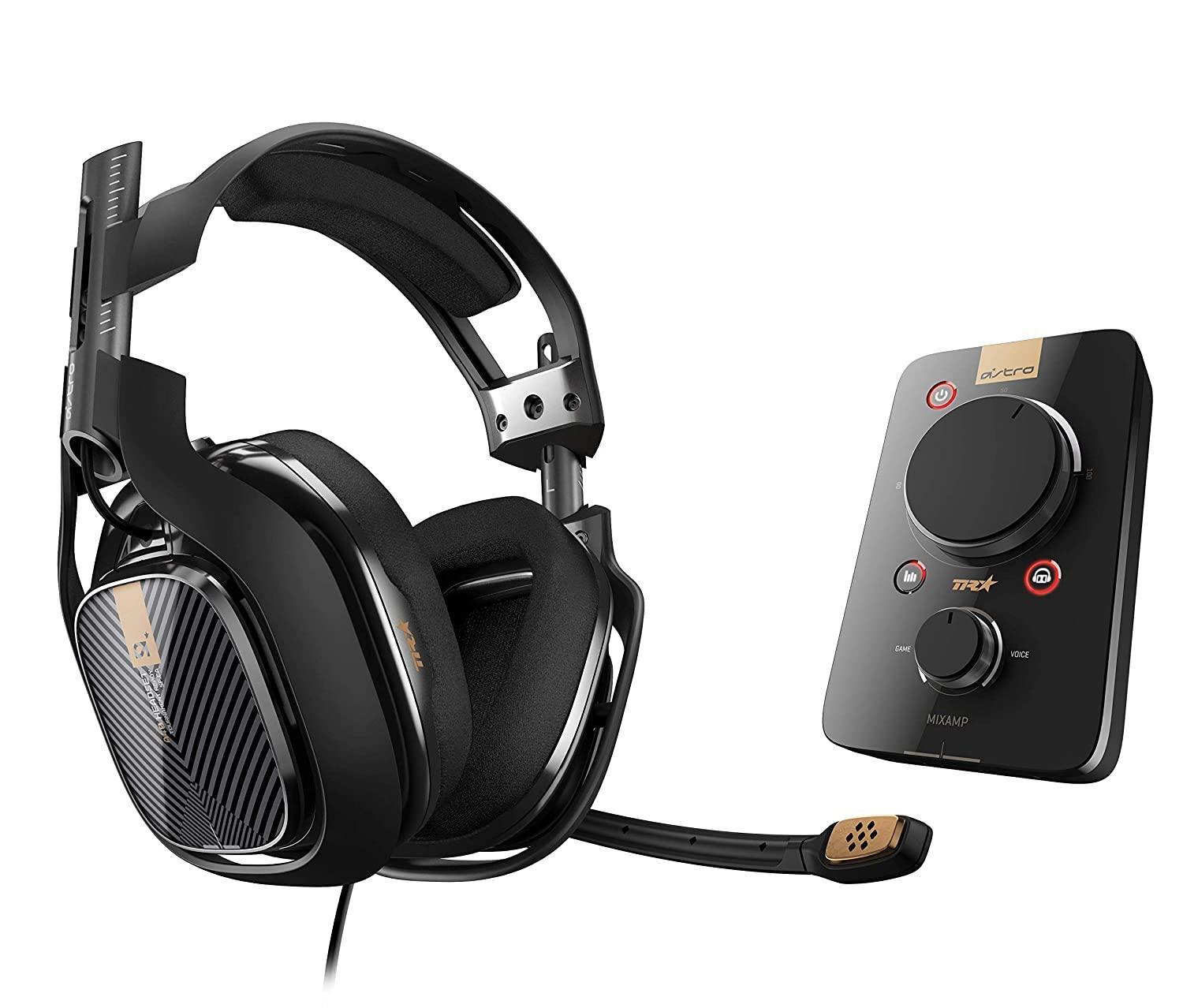 ASTRO A40 TR GAMING HEADSET + MIXAMP PRO (PC/MAC/PS4) (BLACK) - DataBlitz