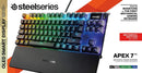 STEELSERIES APEX 7 TKL MECHANICAL GAMING KEYBOARD PC/MAC/XBOXONE/PS4 (RED SWITCH) (PN64646) - DataBlitz