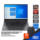 LENOVO YOGA SLIM 7 PRO 14ACH5 82MS0014PH LAPTOP (SLATE GREY) | 14" FHD | RYZEN 7 5800H | 16GB DDR4 | 1TB SSD | AMD RADEON | WIN10 + MS OFFICE HOME & STUDENT 2019 + LENOVO 15.6-INCH LAPTOP CASUAL BACKPACK B210 - DataBlitz