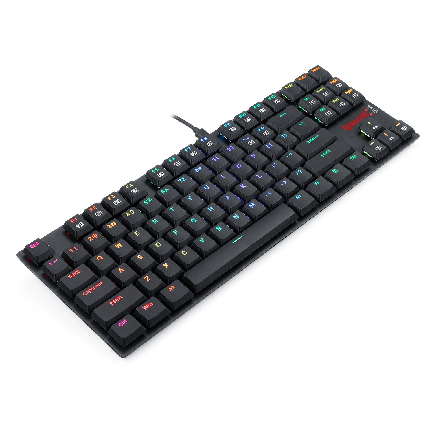 REDRAGON APS TKL MECHANICAL GAMING KEYBOARD (DUST-PROOF BLUE SWITCH) (K607-R6B) - DataBlitz