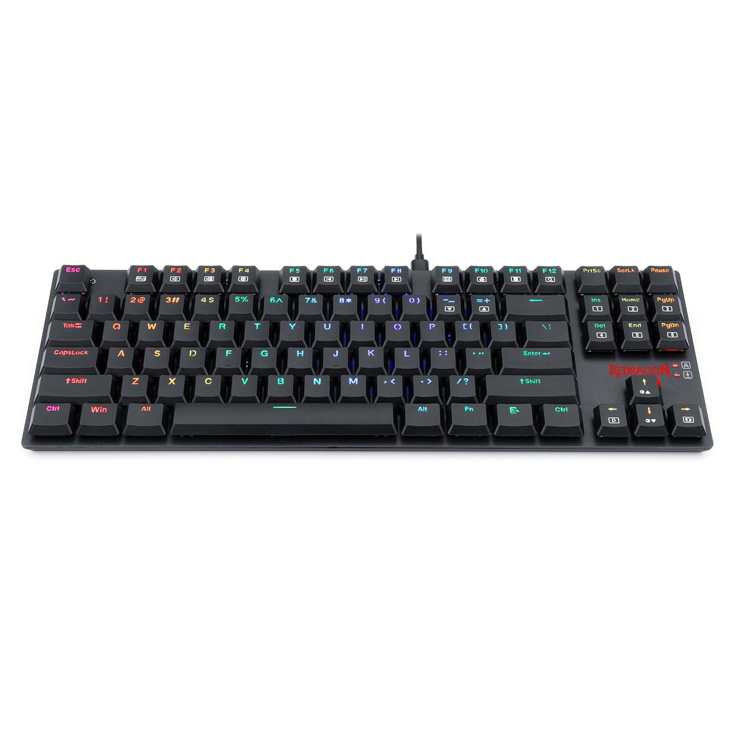 REDRAGON APS TKL MECHANICAL GAMING KEYBOARD (DUST-PROOF BLUE SWITCH) (K607-R6B) - DataBlitz