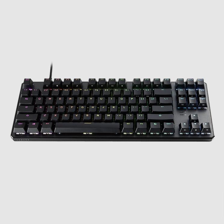 Tecware Phantom+ 87-Keys RGB Wired Mechanical Keyboard (Pre-Lubed Wraith Orange Tactile Switches) - DataBlitz