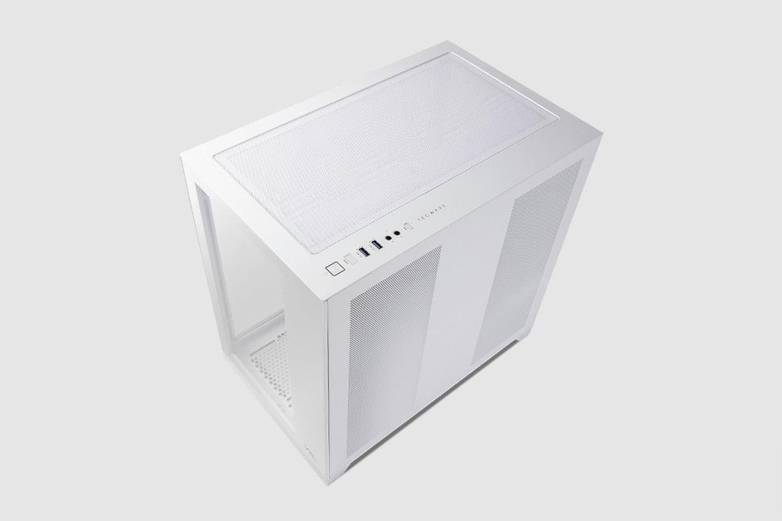 Tecware VXL TG Dual Chamber ATX Case (White) - DataBlitz