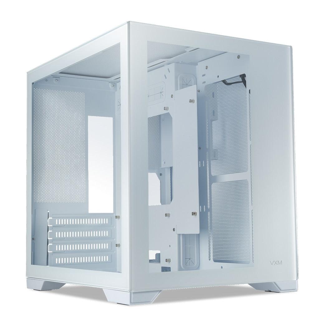 Tecware VXM TG Dual Chamber MATX Case (White) - DataBlitz
