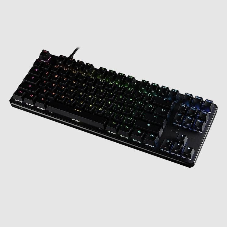 Tecware Phantom+ 87-Keys RGB Wired Mechanical Keyboard (Pre-Lubed Wraith Orange Tactile Switches) - DataBlitz