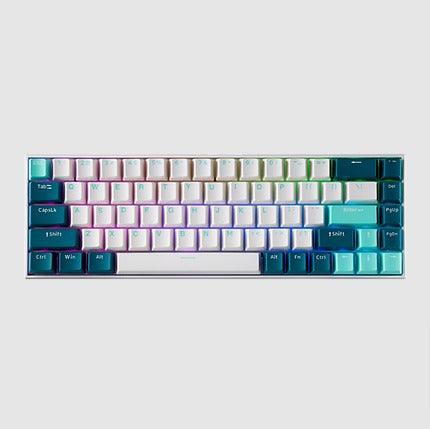 Tecware B68+ 3-Mode Wireless Mechanical Keyboard (Gateron Yellow Switch) (Light Keycaps) - DataBlitz