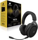 CORSAIR HS70 PRO WIRELESS GAMING HEADSET WITH 7.1 SURROUND SOUND (CARBON) - DataBlitz