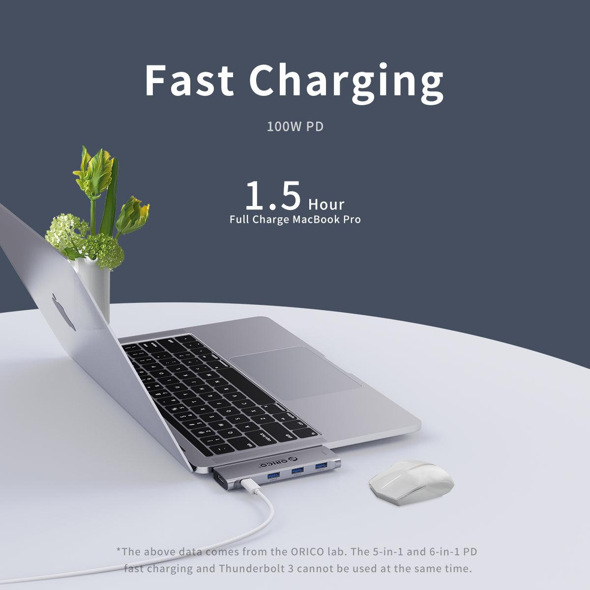 ORICO Type-C 8-IN-1 Multi-Function Adapter (Grey) (2CT-8HR) - DataBlitz