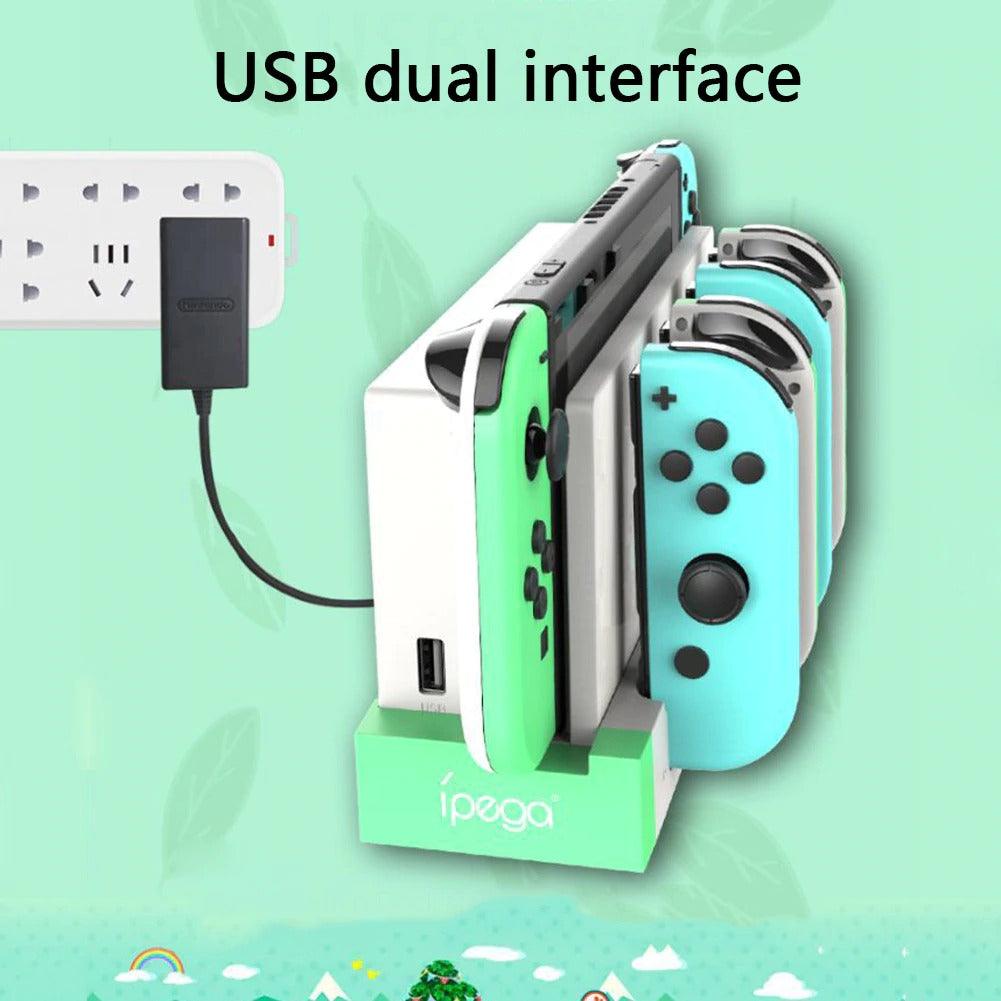 IPEGA CHARGER WITH 4 SLOT FOR N-SWITCH JOY-CON (ANIMAL CROSSING) (PG-9186A) - DataBlitz