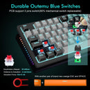 E-YOOSO K-620 Single Light With RGB Side Light 87 Keys Mechanical Keyboard Gray/Black (Red Switch) - DataBlitz