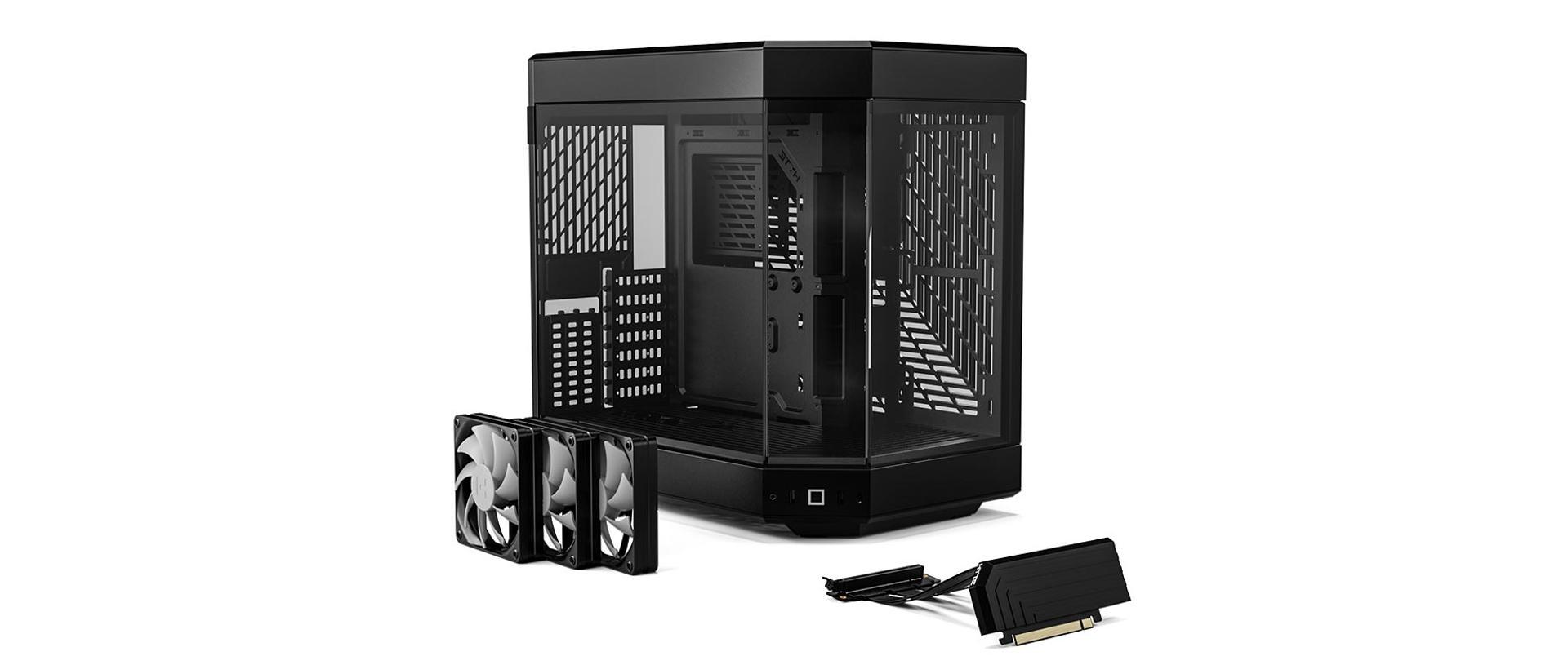 Hyte Y60 Dual Chamber Mid-Tower ATX Modern Aesthetic Case (Black/Black) - DataBlitz