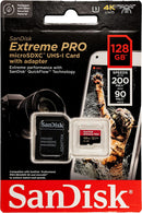 SANDISK Extreme Pro 128GB 200MB/S MICROSDXC UHS-1 Card With Adapter (SDSQXCD-128G-GN6MA) - DataBlitz