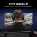CORSAIR HS60 HAPTIC STEREO GAMING HEADSET WITH HAPTIC BASS (CARBON) - DataBlitz