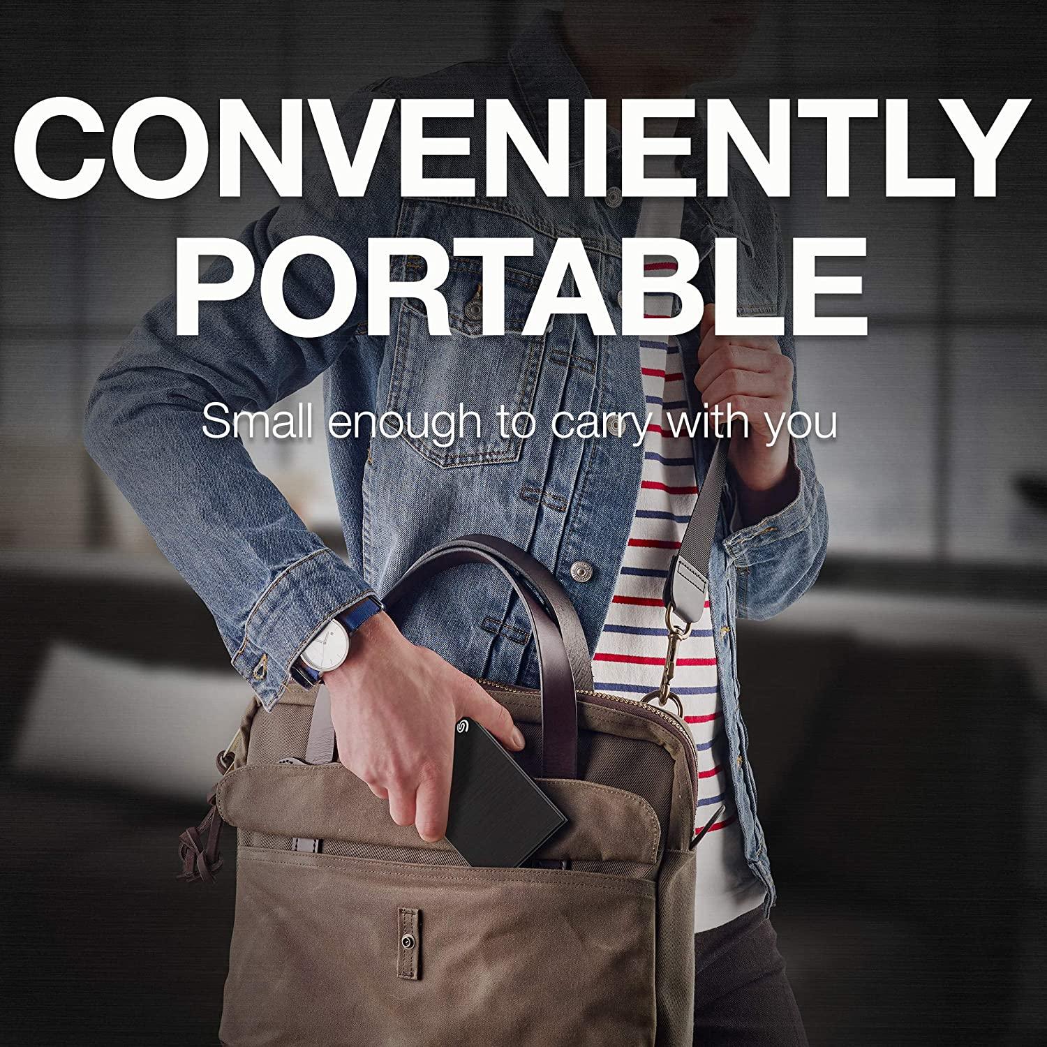 SEAGATE ONE TOUCH 1TB PORTABLE HDD WITH PASSWORD PROTECTION (BLACK) - DataBlitz