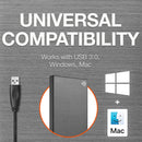 SEAGATE ONE TOUCH 1TB PORTABLE HDD WITH PASSWORD PROTECTION (SPACE GREY) - DataBlitz