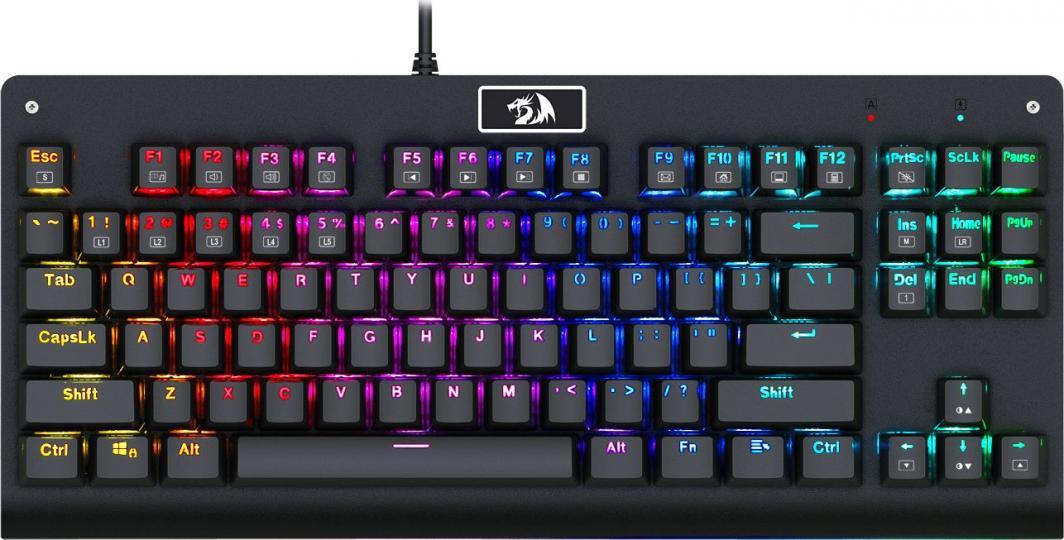REDRAGON Dark Avenger RGB Mechanical Gaming Keyboard (Dust-Proof Blue Switch) (K568RGB-2 V2) - DataBlitz