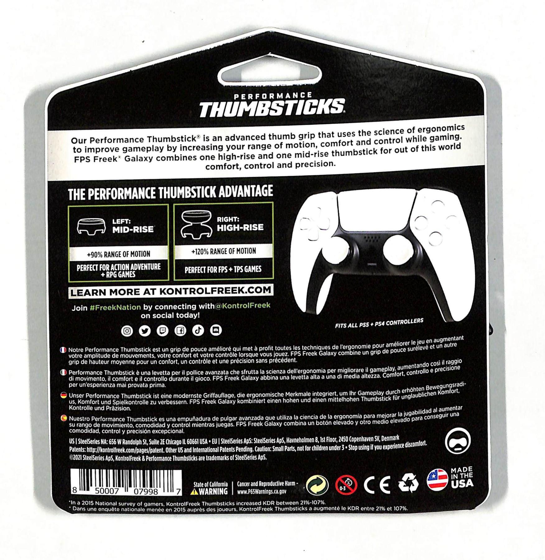 Kontrolfreek Performance Thumbsticks FPS Galaxy White for PS4/ PS5 - DataBlitz