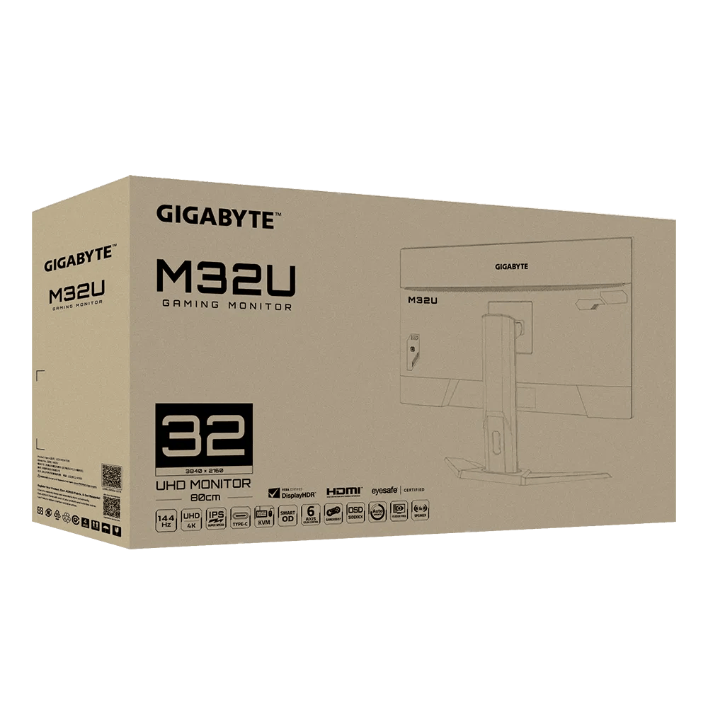 GIGABYTE GP-M32U-AP 144HZ 32" UHD IPS GAMING MONITOR - DataBlitz